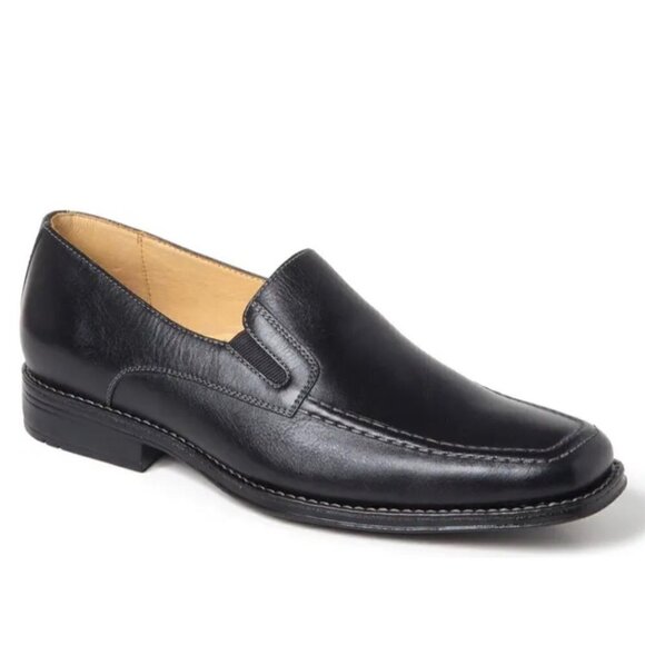Sandro Moscoloni Mens EUC Black Leather Marc Venetian Dress Loafers Shoes Size 9 main image 9